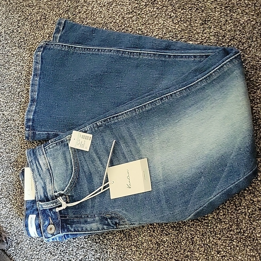 KanCan sz 27 Waist High Rise Straight Crop Jeans NWT